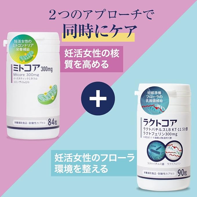ミトコア・ラクトコアセット【3個まとめ】_2025 | 未来ヘルスケア